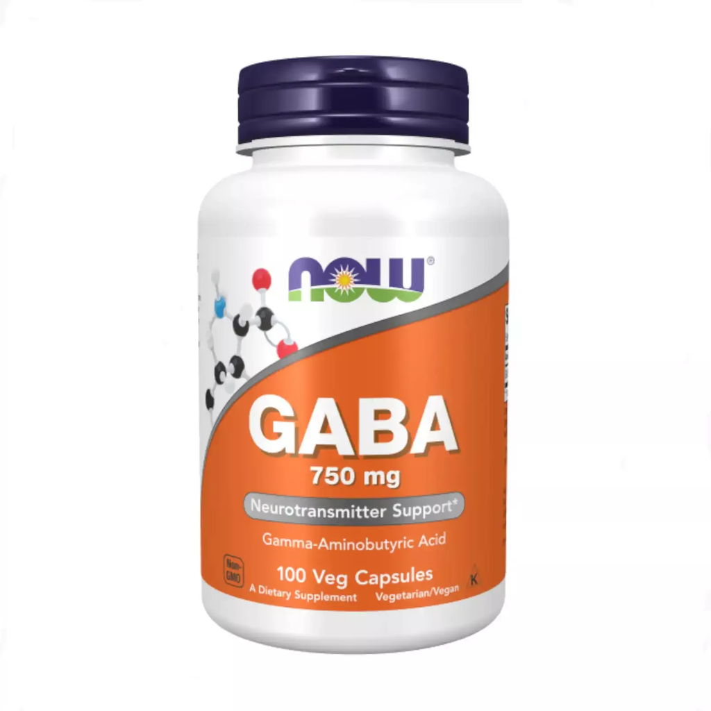 GABA 750mg x 100 CÁPSULAS NOW