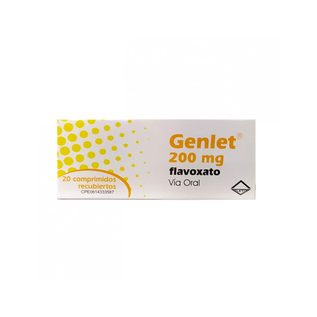 GENLET 200 MG 20 COMPRIMIDOS