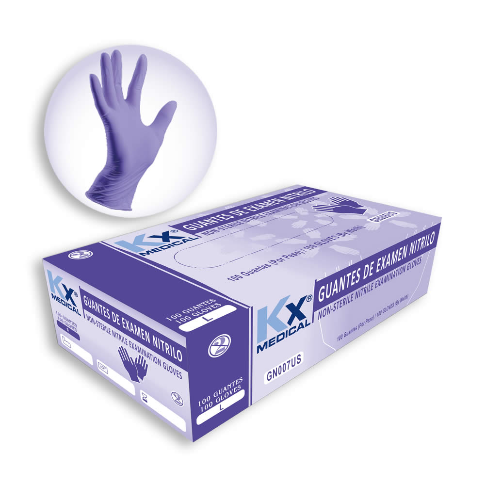 GUANTES NITRILO L 100UNID