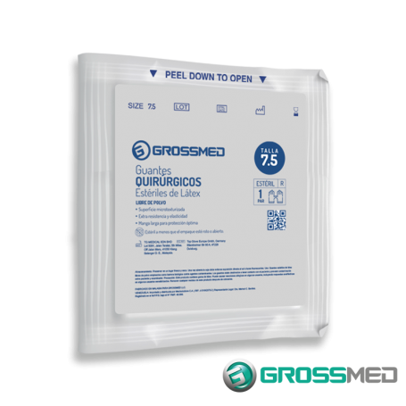 GUANTES QUIRURGICO TALLA 7.5 1 PAR.