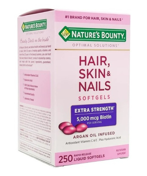 HAIR SKIN Y NAILS 5000MG  250CAP NB