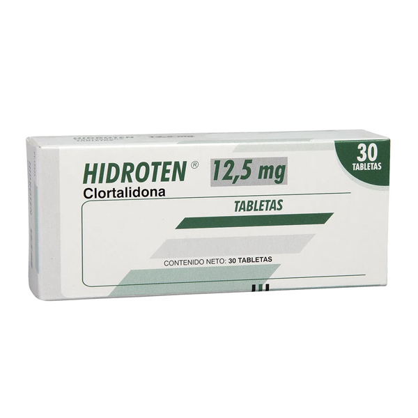HIDROTEN 12.5 MG 30 TABLETAS