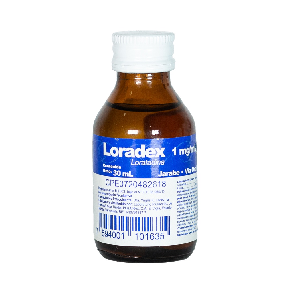LORADEX 1MG/1ML 30ML GOTAS PLUSANDEX