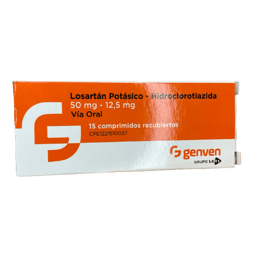 LOSARTAN POTASICO 50 MG / 12,5 MG 15 COMP
