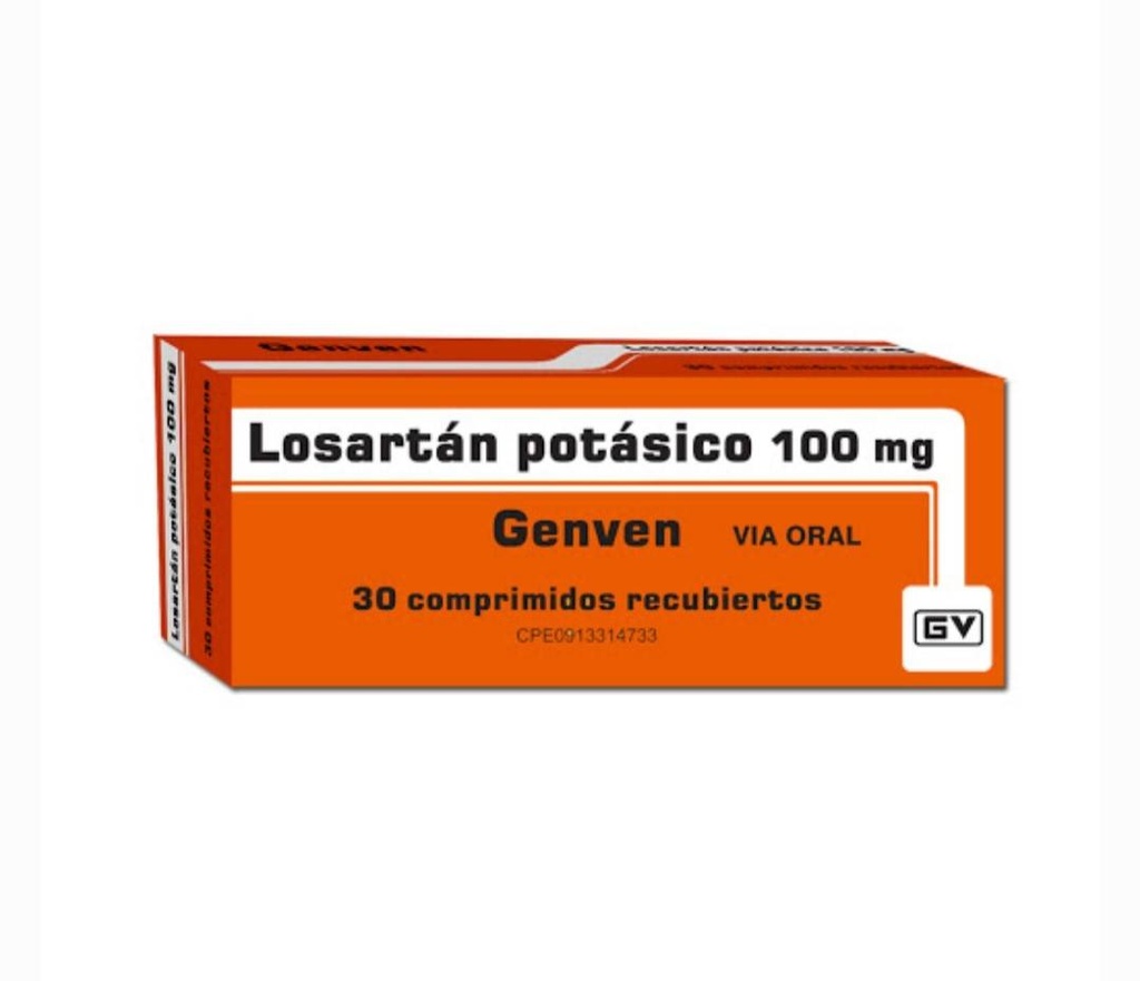LOSARTÁN POTÁSICO 100MG 30COMP GENVEN