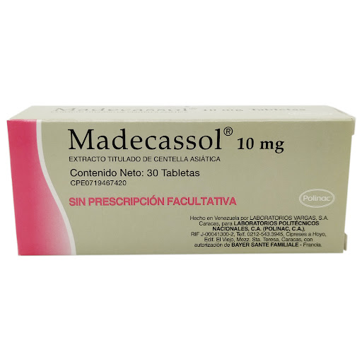 MADECASSOL 10 MG 30 TAB