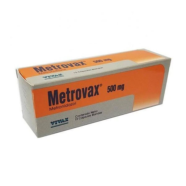 METROVAX 500 MG 15 CAP. BLAN CALOX