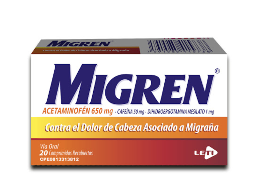 MIGREN 650 MG 20 COMP LETI