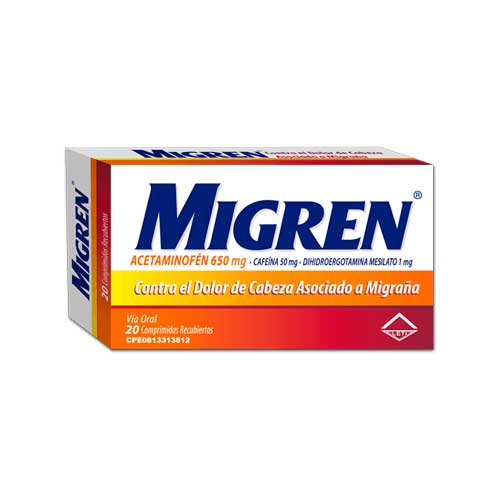 MIGREN 650 MG 20 COMP