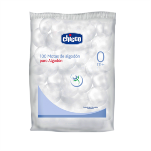 ALGODON MOTAS BLANCAS X100 UNIDADES CHICCO