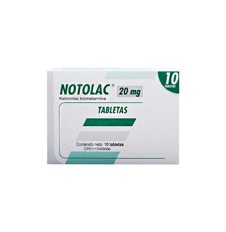 NOTOLAC 20 MG 10 TAB FARMA