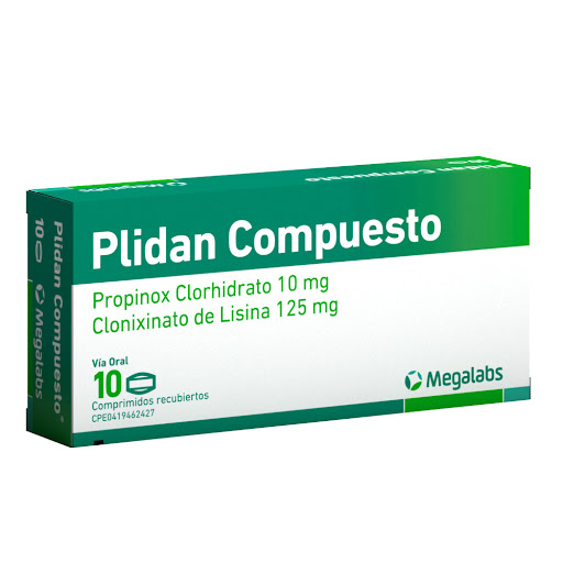 PLIDAN 10/125MG 10 COMP