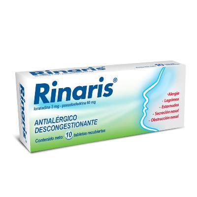 RINARIS 5MG 60MG 10TAB FARMA