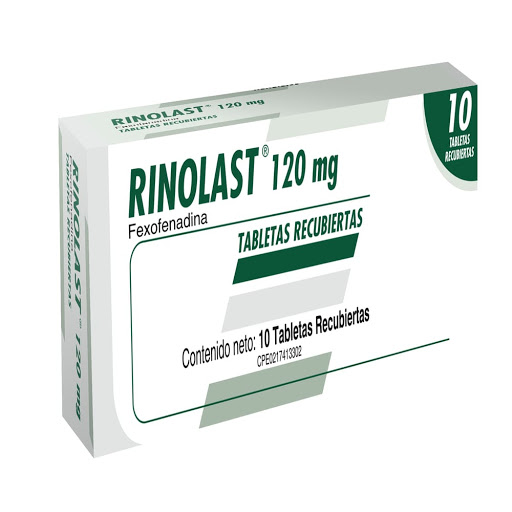 RINOLAST 120 MG 10 TABLETAS RECUBIERTAS