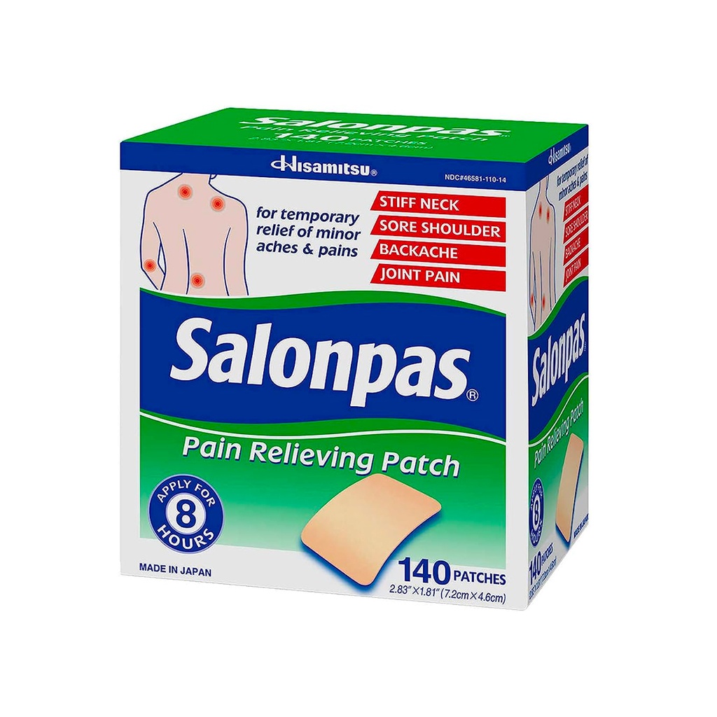 SALONPAS PAIN RELIEVING 140PAT
