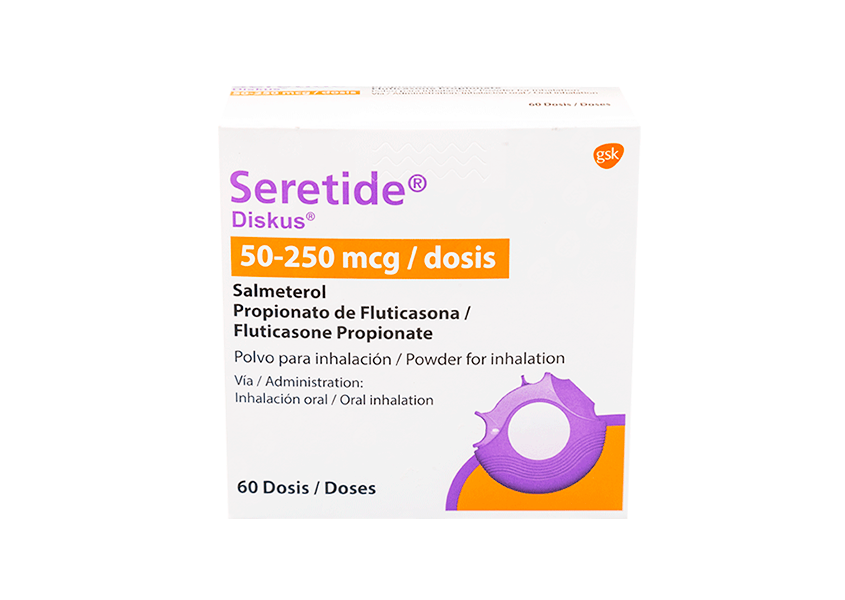 SERETIDE DISKUS 50/250MCG 60DOSIS 