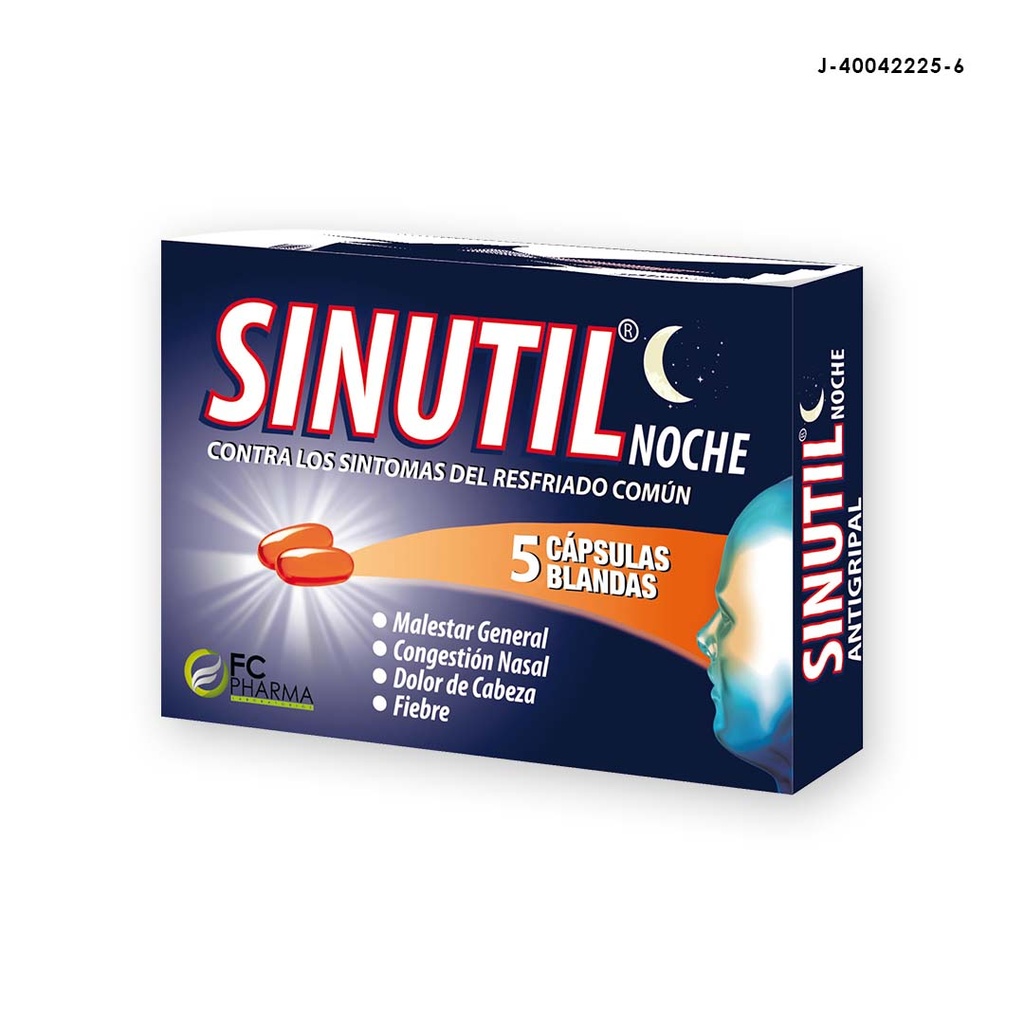 SINUTIL NOCHE 500 MG 5 CAP BLAN