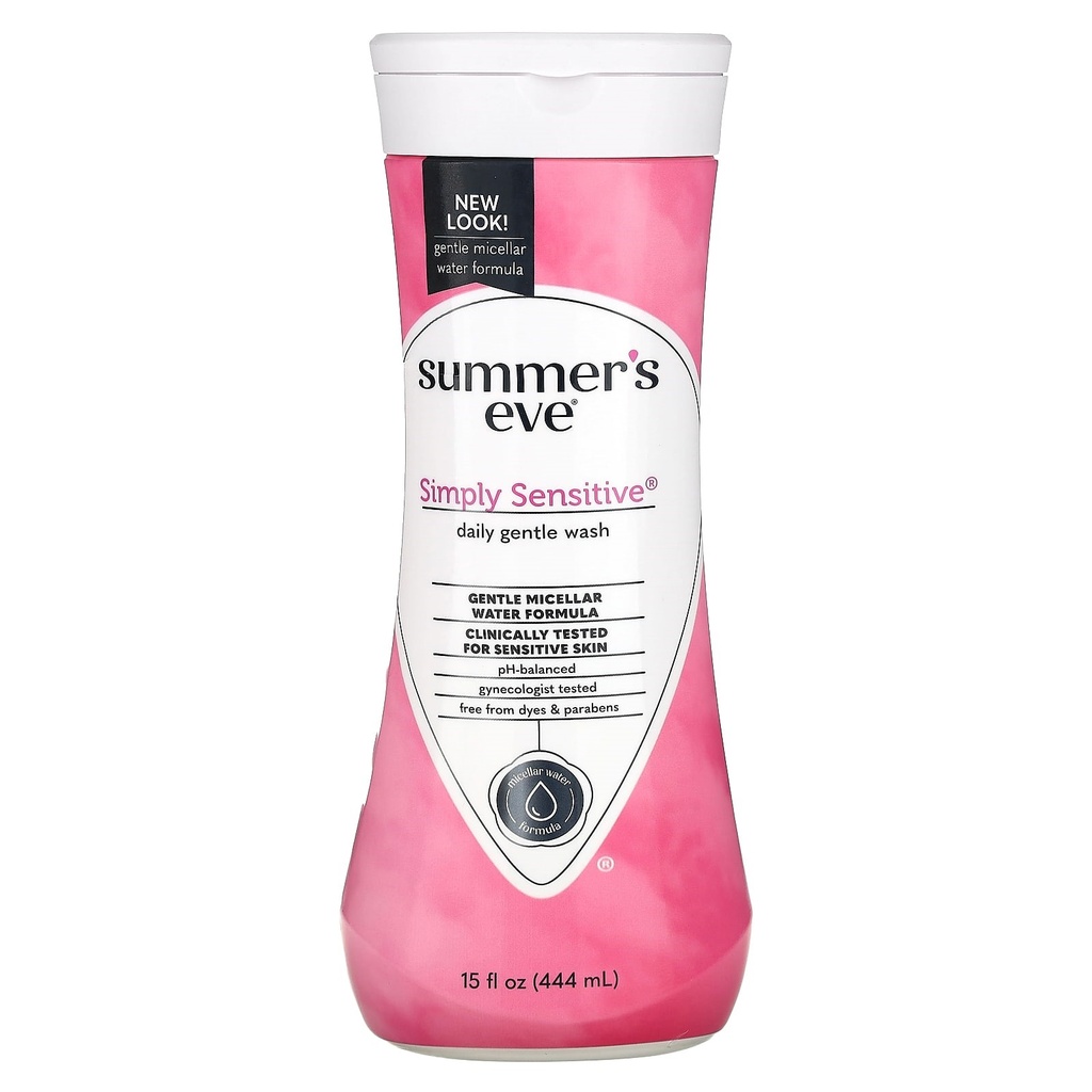 SUMMERS EVE SIMPLY SENSITIVE DAILY GENTLE WASH 444ML