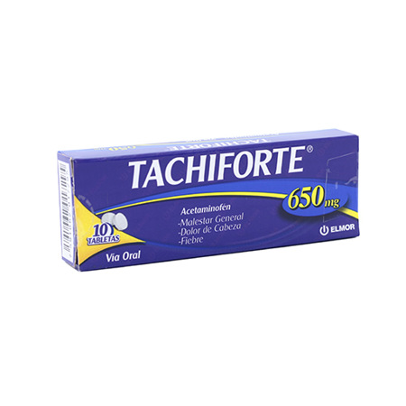 TACHIFORTE 650 MG 10 TAB ELMOR