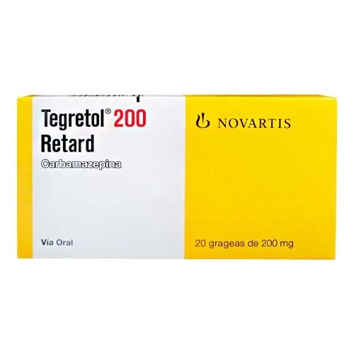 TEGRETOL RETARD 200MG 20 GRAGEAS NOVARTIS