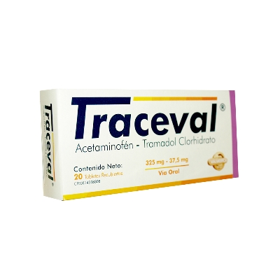 TRACEVAL 325MG 37.5MG 20TAB VALMORCA