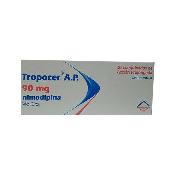 TROPOCER A.P 90 MG 20 COMPRIMIDOS