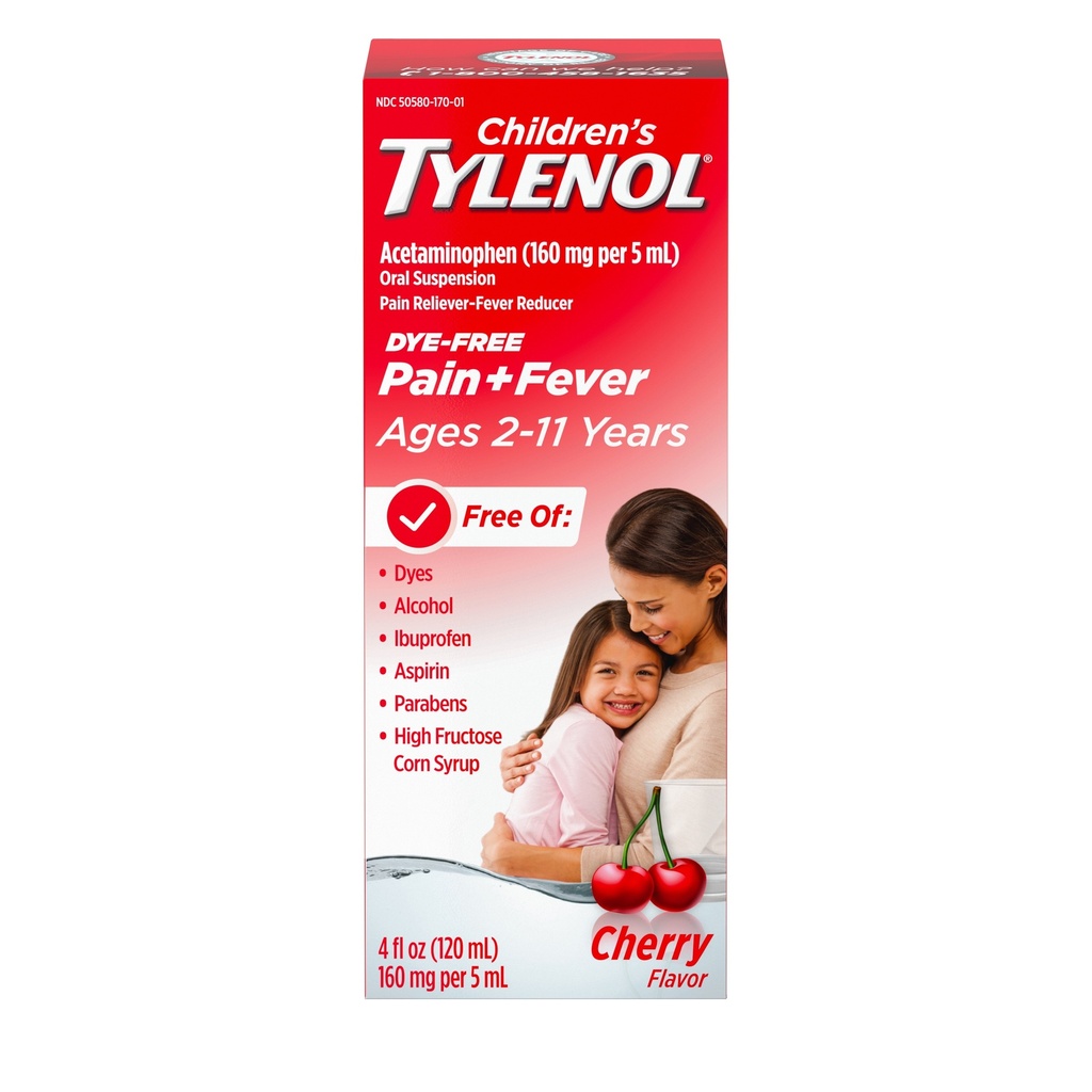 TYLENOL CHILDRENS 2-11YEARS CHERRY 120ML