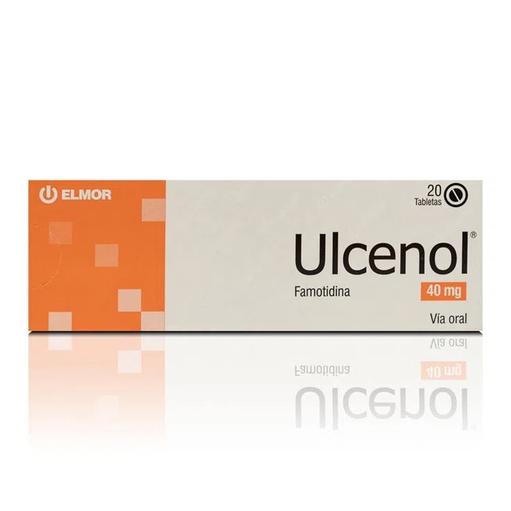 ULCENOL 40 MG 20 TAB ELMOR