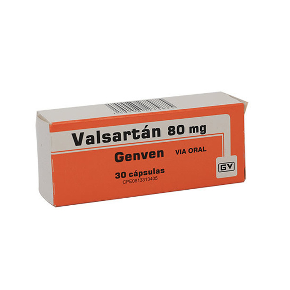 VALSARTAN 80 MG 30CAP GV