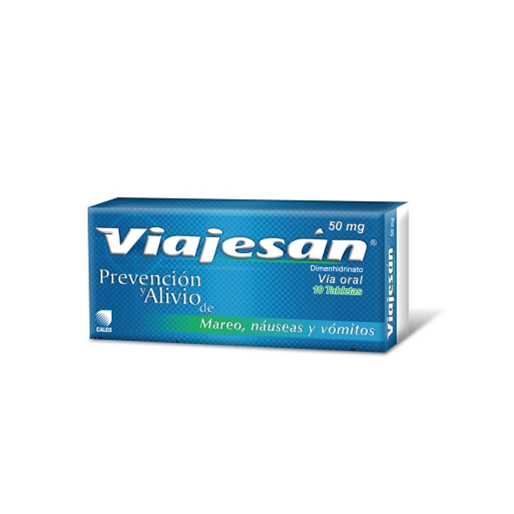VIAJESÁN 50 MG 10 TABLETAS CALOX