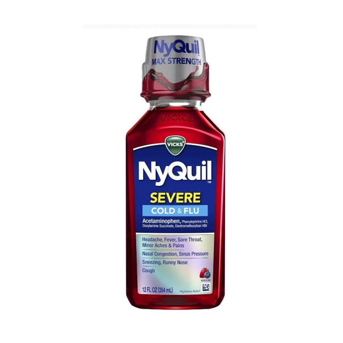 VICKS JARABE NYQUIL SEVERE FRESA 354ML 