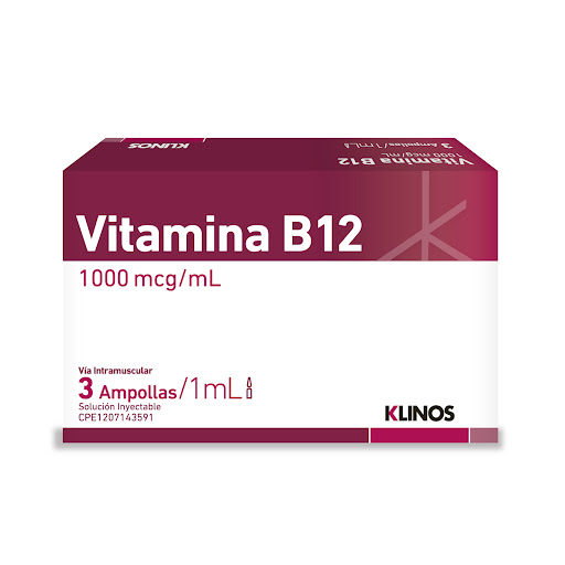 VITAMINA B12 1000MCG 3AMP KLINOS