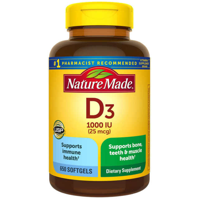 VITAMINA D3 1000IU X 650 CAPS NATURE MADE