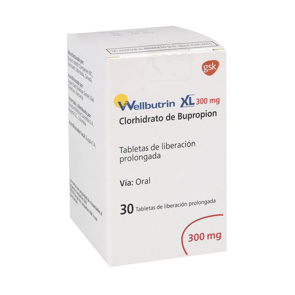 WELLBUTRIN XL 300mg x 30 COMPRIMIDOS