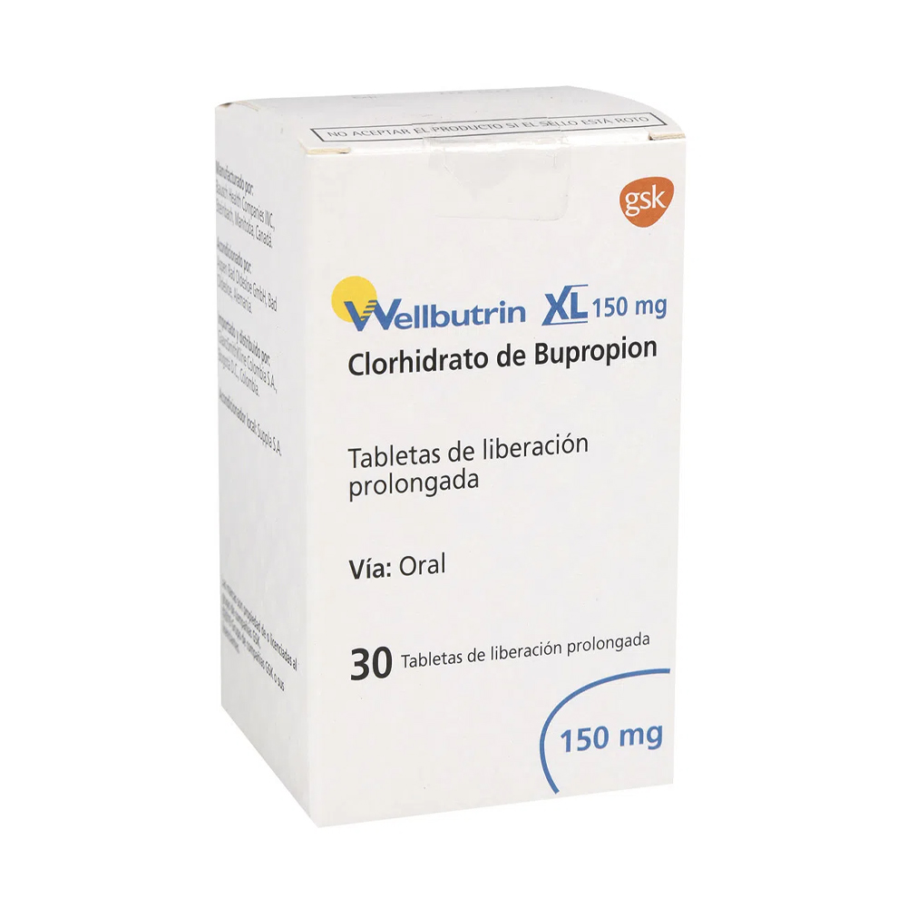 WELLBUTRIN XL 150mg x 30 COMPRIMIDOS