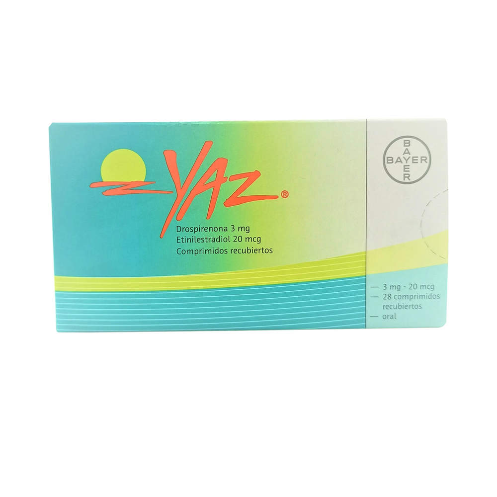YAZ 3MG 20MCG 28COMP BAYER