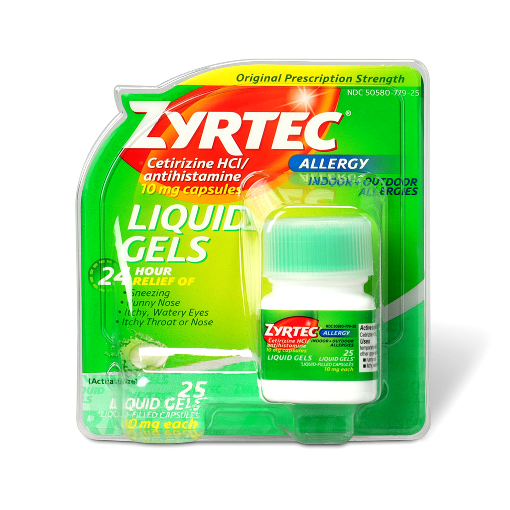 ZYRTEC 10MG 25CAP 
