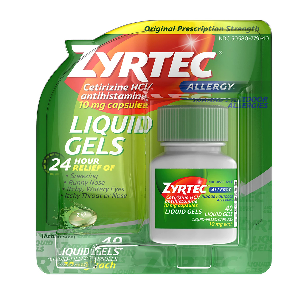 ZYRTEC ALLERGY 40 CAPSULAS DE GEL