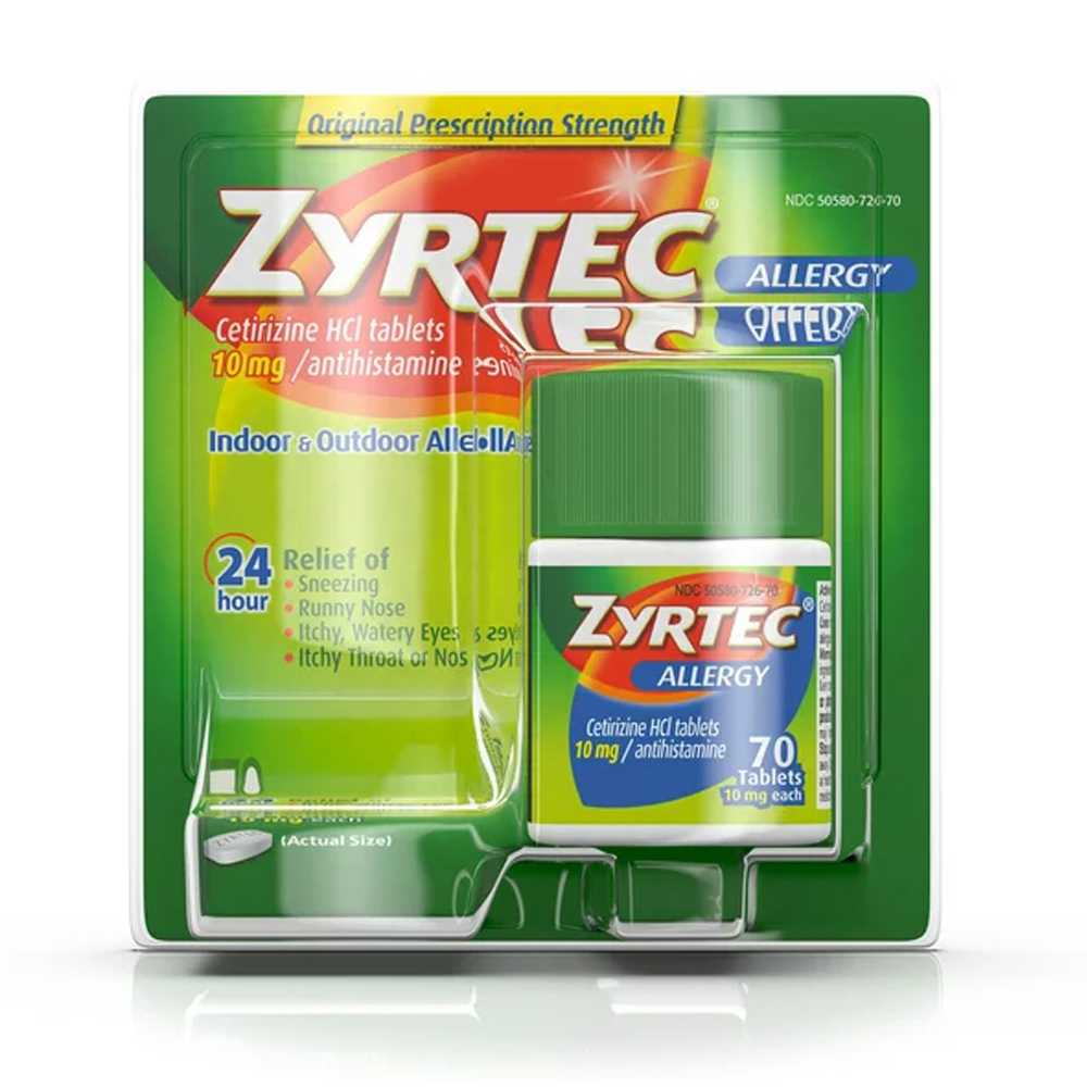 ZYRTEC ALLERGY 70TAB 