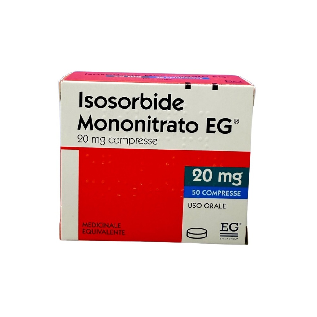 ISOSORBIDE MONONITRATO 20MG X 50COMP EG