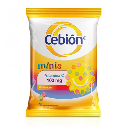 CEBION MINIS VITAMINA C 100MG X 45 TAB. MULTISABORES