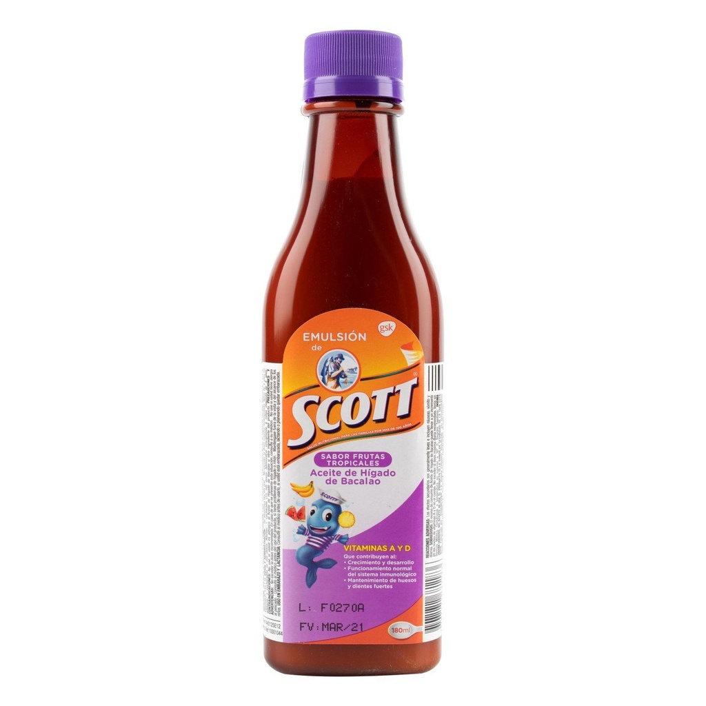 EMULSIÓN DE SCOTT FRUTAS TROPICALES 180ml