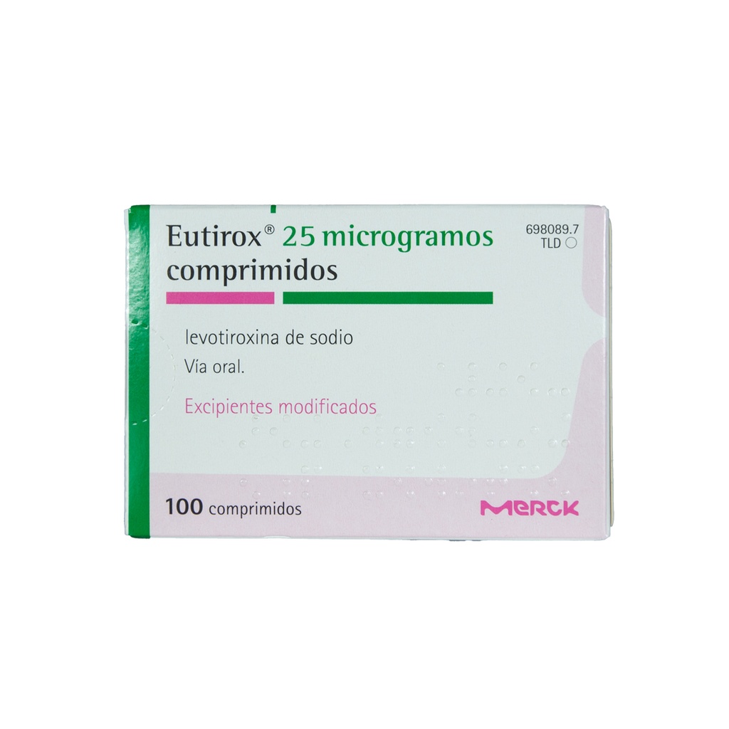 EUTIROX 25mcg x 100 COMPRIMIDOS MERCK