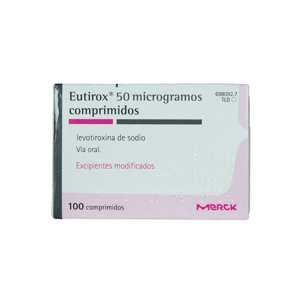 EUTIROX 50mcg x 100 COMPRIMIDOS MERCK