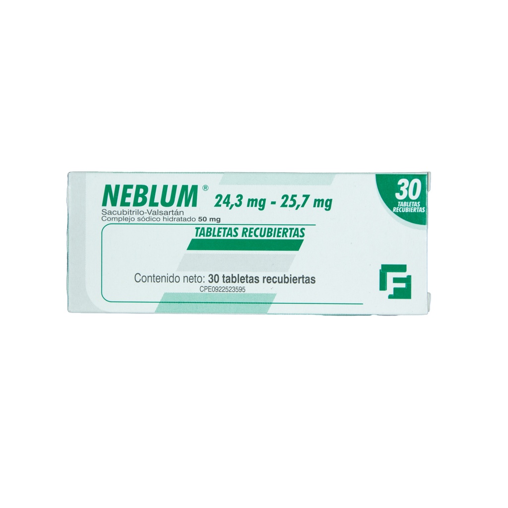 NEBLUM 24.3MG/25.7MG X 30 TAB FARMA