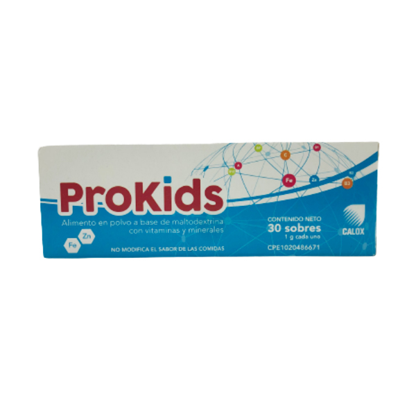 PROKIDS 30 SOBRES 1G C/U CALOX