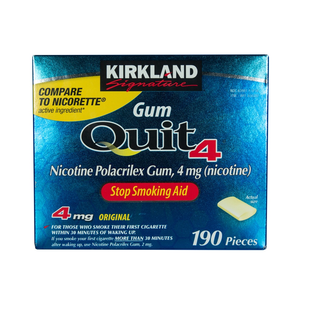QUIT 4 GUM 4MG 190