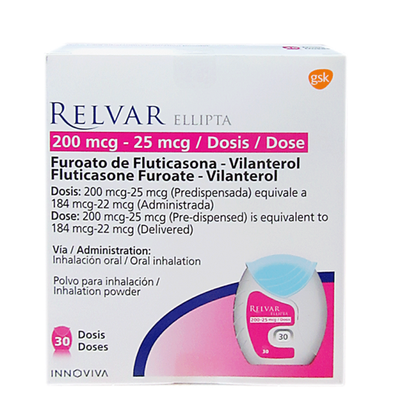 RELVAR 200MCG-25MCG INH