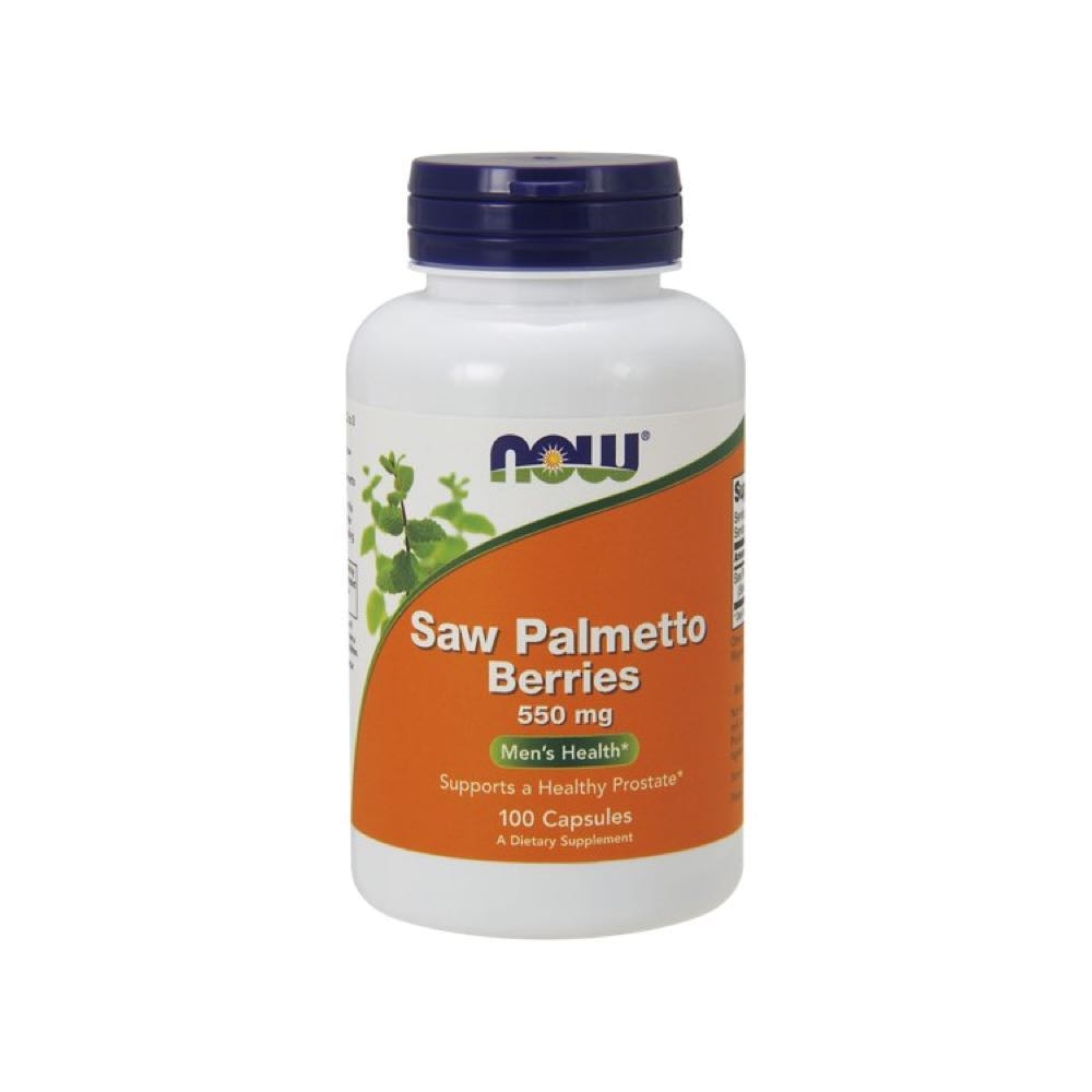 SAW PALMETTO BERRIES 550mg x 100 CÁPSULAS NOW