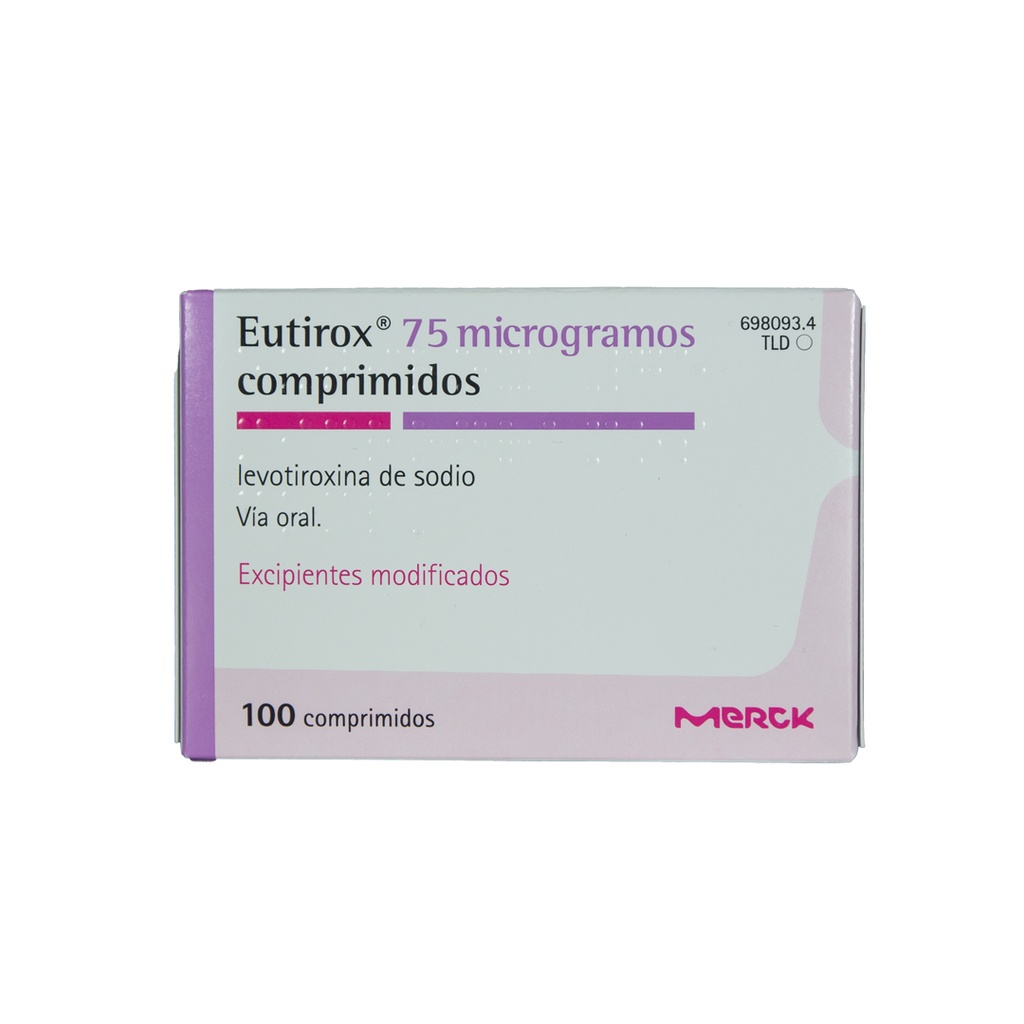 EUTIROX 75mcg x 100 COMPRIMIDOS MERCK